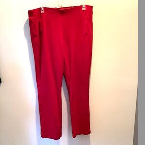 Chicos -Juliet Bright Red ankle crop pant: -poly-blend,  Size 2.5R (Size 16)